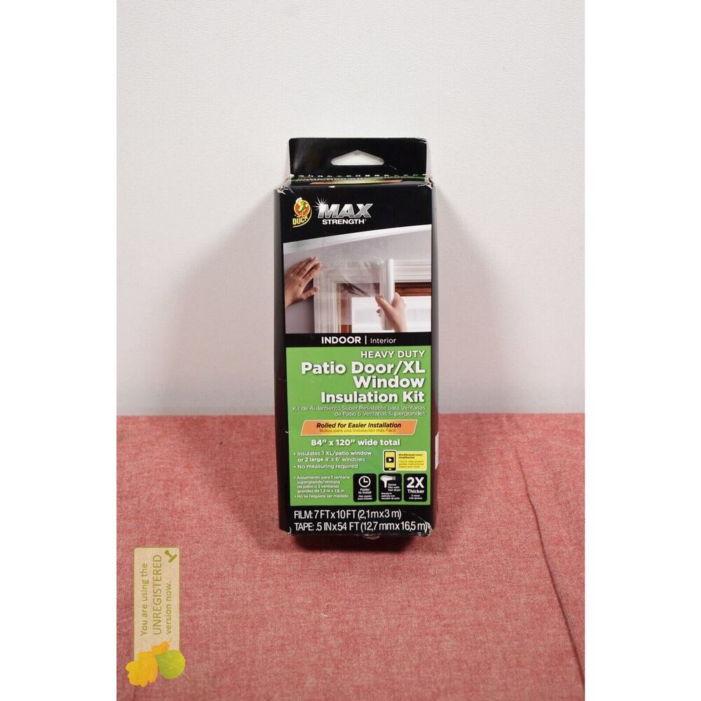 Duck 84" x 120" Max Strength Indoor Window Film Insulation Kit